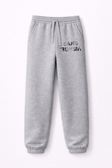 BLACK WASHED GREY SANS VISAGE. SWEATPANTS