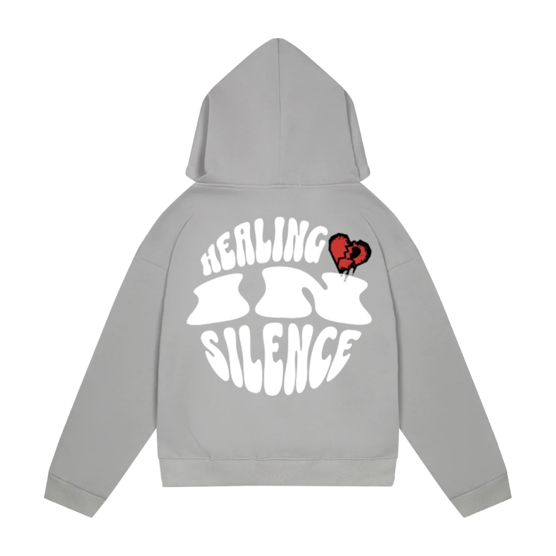 HEALING IN SILENCE HOODIE GREY